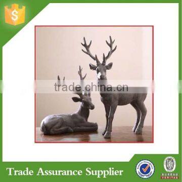 Polyresin deer figures home decor resin