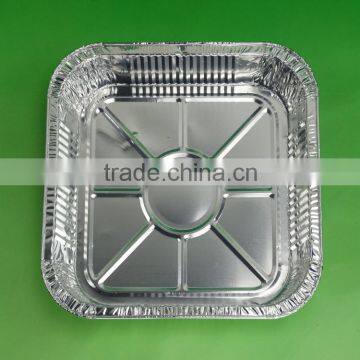 9 inch square aluminium foil box food container bulk production