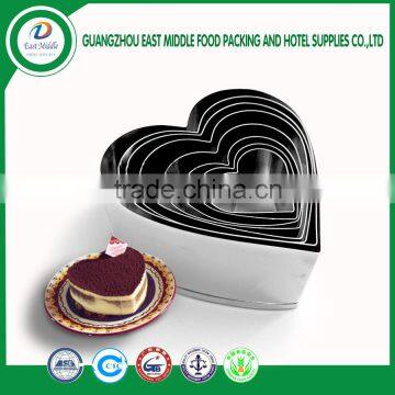 Food grade aluminium cake tools heart-shape non-stick cake mold