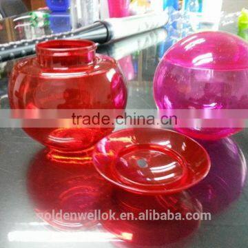 unique shaped plastic bottles 400ml ball straw cup