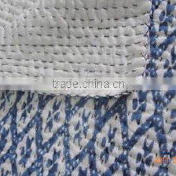 Kantha Quilt Vintage Kantha Quilts, Reversible Sari Quilt Throws, Handmade Kantha Quilts