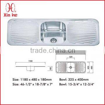 double drainer double bowl kitchen sink