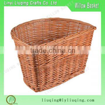 Bulk Over Wicker Bike Basket Brown Willow Basket For Bike