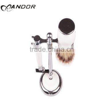 Hot Sale Silvertip Badger Hair Shaving Brush With Shaving Razor photo-3