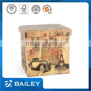 furniture home foldable storage bench chair for living room