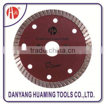 Turbo Saw Blade for Cutting Building Materials, Like Concrete