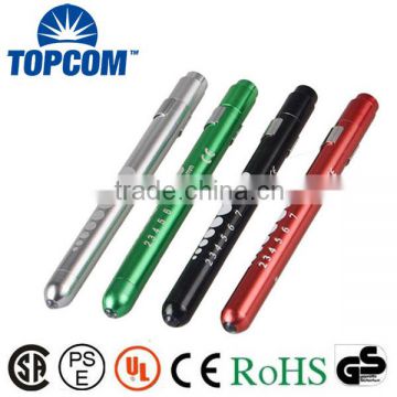 Wholesales Doctor Nurse Diagnostic LED Medical Pen Light with Pupil Gauge