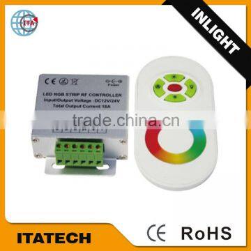 12V~24VDC 20~30m remotecontrol distance 433M RGB LED touch panel controller/Dimmer