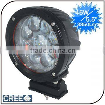 Warranty 2 Year 5.5" IP68 12V 24V CREE Flood Spot Beam High Efficiency off Road 45w Led Truck Work Light