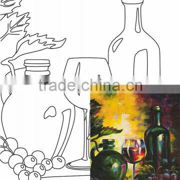 ROSA Talent Cotton Canvas Panel with Outline "Still life 22", 30x40cm