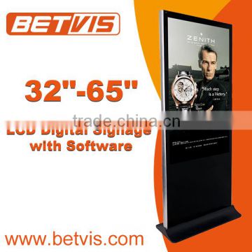 iPhone 43 inch 1920p hd ads LCD / LED digital signage display player with HDMI,DVI,Wifi,USB,SD storage