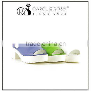 boxing shoes offers 2016 girls fashionable green slipper sandals