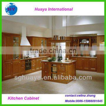 Beech Wooden Kitchen Cabinets