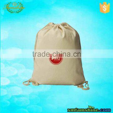 high quality natural cotton drawstring bag