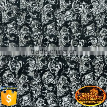 Wholesale Dazzle Graphic No.DGMA178-2 Zombies Pattern Hydro Dipping Film Water Transfer Printing Film Hydrographics