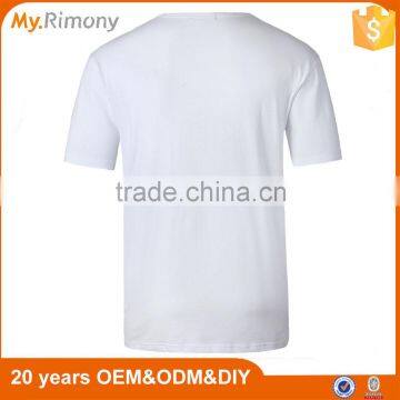 Men 100% Plain White Organic Cotton T-Shirt photo-2