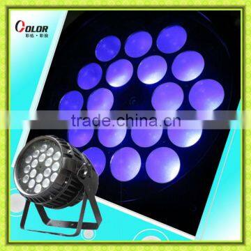 18pcs 15W RGBWA + UV color 6 in 1 zoom led par high quality waterproof disco light