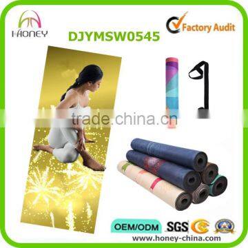 Long High Density Exercise Eco Friendly Yoga Mat