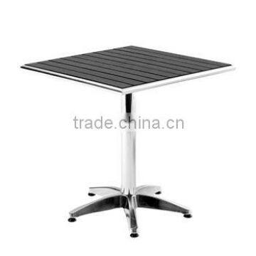 Trade assurance aluminum plastic wood dining table coffee table