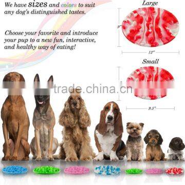 techwell hot sell large size silicone slow feeder dog bowl