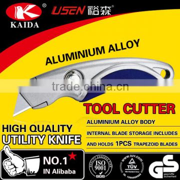 Aluminium Alloy Retractable Utility Cutter Knife 2pcs extra blades