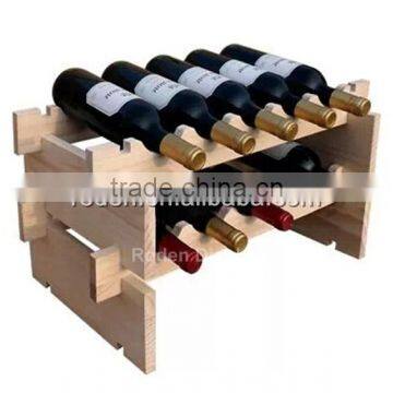 retail store MDF wooden wine display stand/flooring wine display shelf /wine display rack