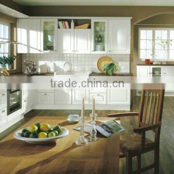 PVC Kitchen Cabinet With European Style White photo-3