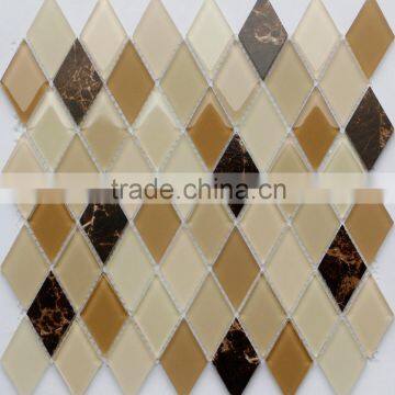 2016 Home Design Tile Water Jet Glass Mosaic DBR7003