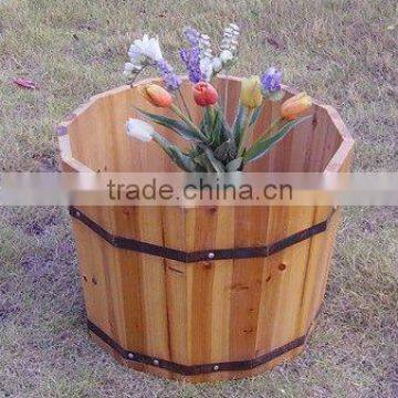 china fir wooden flower planter