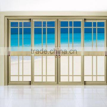 4 Panels Aluminum Sliding Doors With Double Glazed B-8078