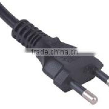 Brazil standard 2 pin ac power cord plug