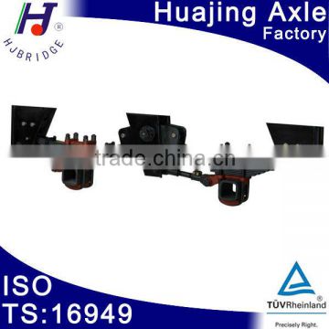 2 axle BPW tandem leaf spring trailer mechanical suspension