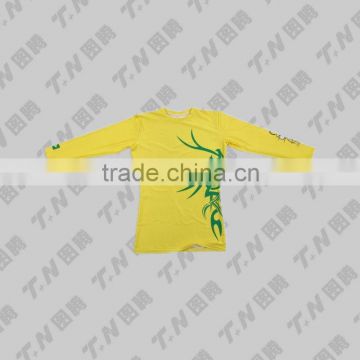 yellow plain sublimation t-shirt