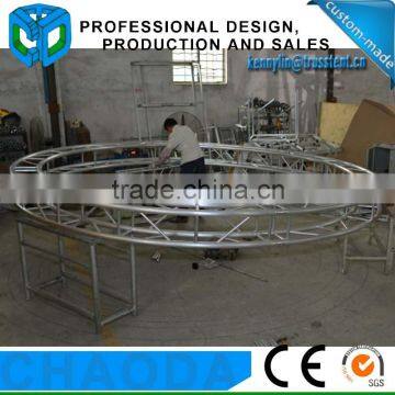 Exhibition concert entertainment aluminum stage curved truss