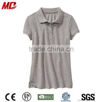 Short Sleeve School Uniform Polo Shirt for Girl