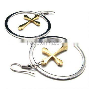 2013 New Design Hoop Earrings 316L S.Steel Big Round Earrings