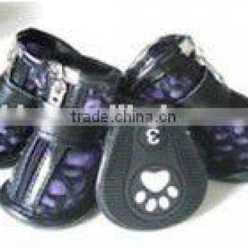 Dog winter warm cotton boots Small dog shoes zebra Teddy expensive America puppy dog shoes