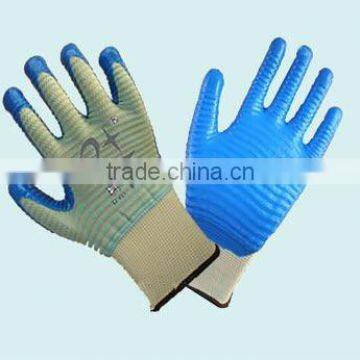 nylon and nitrile protective glove