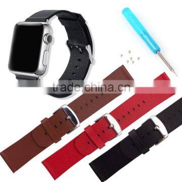 factory wholesale sport watch strap leather watch strap Smart watch band for leather apple watch band
