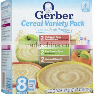 Gerber 2nd Foods Baby Cereal - Variety Pack - 4.23 oz - 8 pk