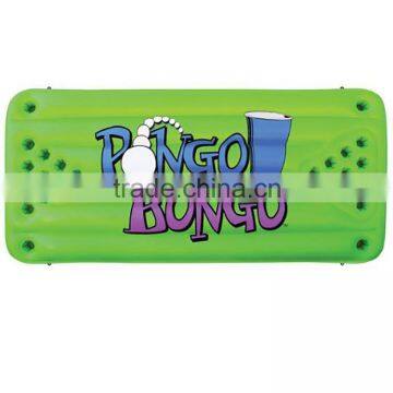 green inflatable float beer pong table,beer pong table air mattress