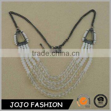 Top metal chain bulk jewelry different types bead necklace for woman