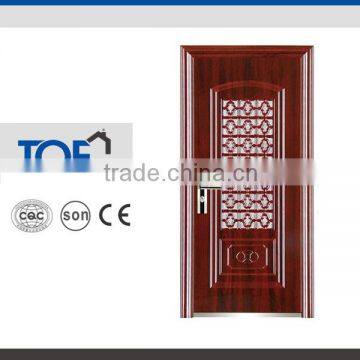 Entry steel door of the carved pattern with heat transfer