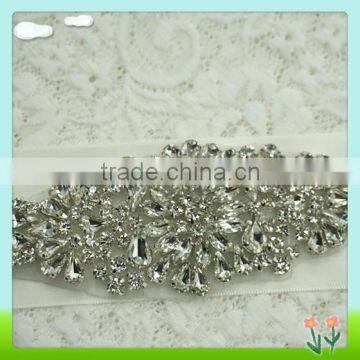 Hot Sell Rhinestone Sash Applique for Bridal photo-2