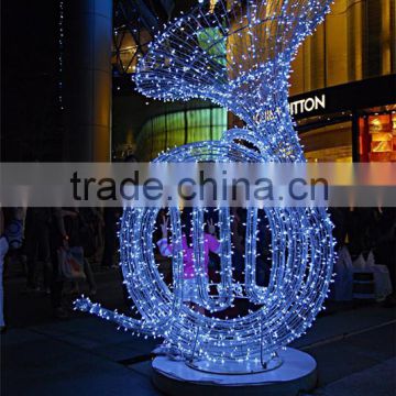 Outdoor Festival 3d Led Motif Light Decoration For Building Wall Decoration Wchristmas Motif Lights For Wall Decoration