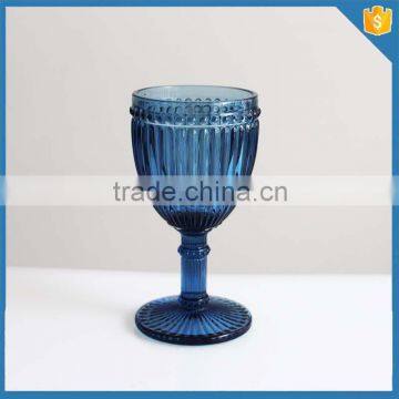 Blue colored vintage style goblet