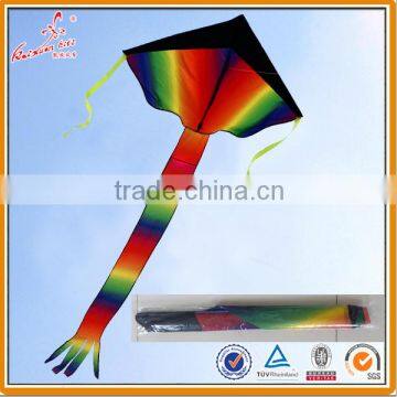 Black Rainbow delta kite from Kaixuan Kite factory                        
                                                Quality Choice