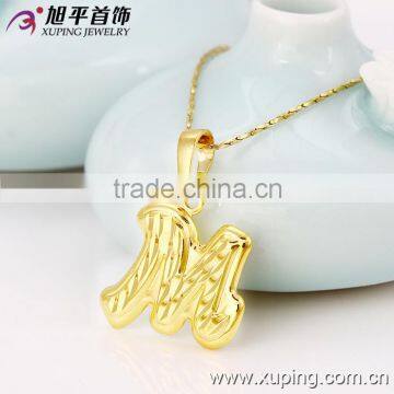 Xuping Jewelry Alphabets Pendant Designs, Necklace Pendant, Alphabet Letter photo-3
