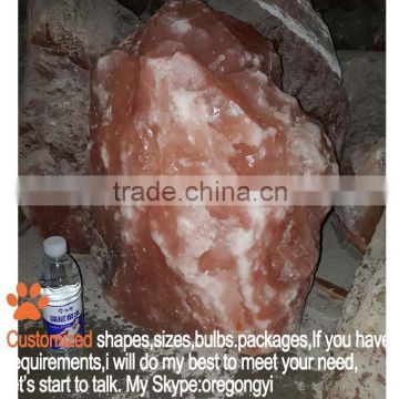 100% purity Himalayan Natural Crystal Rough Pink Red Rock Salt Lumps