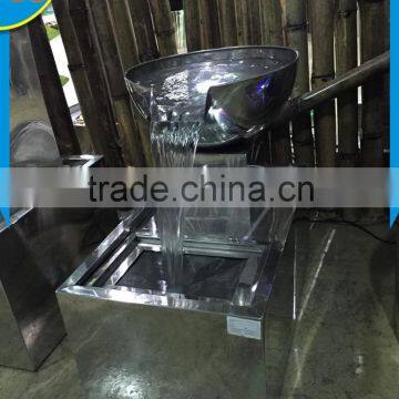 Gourd Ladle Shape Stainless Steel Running Water Fountain for Sale